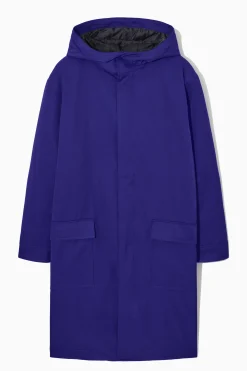 Outlet COS PARKA Z KAPTUREM I WYPEŁNIENIEM Jaskrawoniebieski
