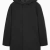 New COS PARKA Z KAPTUREM I WYPEŁNIENIEM Czarny