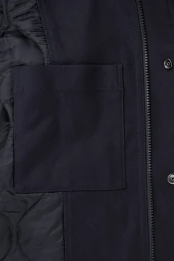 Sale COS PARKA Z KAPTUREM I WYPEŁNIENIEM Granatowy