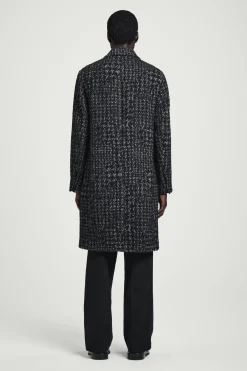 Outlet COS PŁASZCZ W PEPITKĘ Z DZIANINY BOUCLÉ