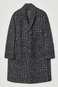 Outlet COS PŁASZCZ W PEPITKĘ Z DZIANINY BOUCLÉ