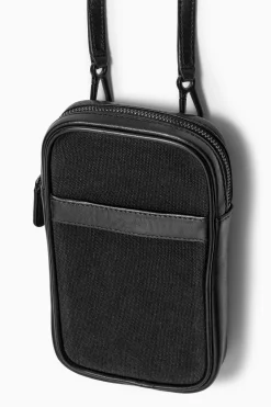 Best COS PŁÓCIENNA SASZETKA NA TELEFON TYPU CROSSBODY Czarny