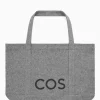 Sale COS PŁÓCIENNA TORBA TYPU TOTE Ciemnoszary