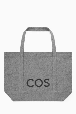 Sale COS PŁÓCIENNA TORBA TYPU TOTE Ciemnoszary
