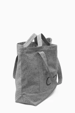 Sale COS PŁÓCIENNA TORBA TYPU TOTE Ciemnoszary