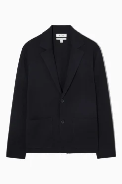 New COS REGULARFIT MILANOKNIT BLAZER Navy