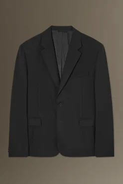 Discount COS REGULARFIT TAILORED WOOL BLAZER Black