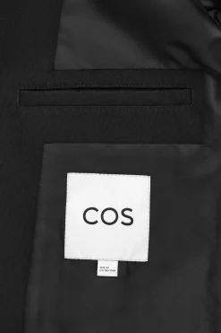 Discount COS REGULARFIT TAILORED WOOL BLAZER Black