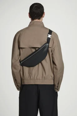 Best COS SKÓRZANA TORBA SLOUCHY TYPU CROSSBODY Czarny