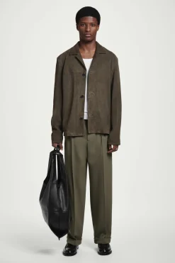 Fashion COS SKÓRZANA TORBA TYPU TOTE Czarny