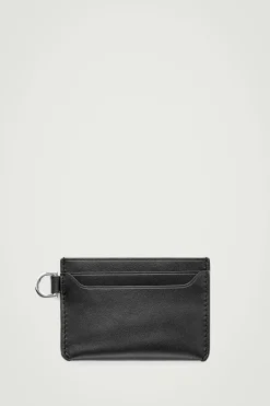 Fashion COS SKÓRZANE ETUI NA KARTY Czarny