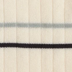 Online COS STRIPED RIBBED COTTON SOCKS Biały