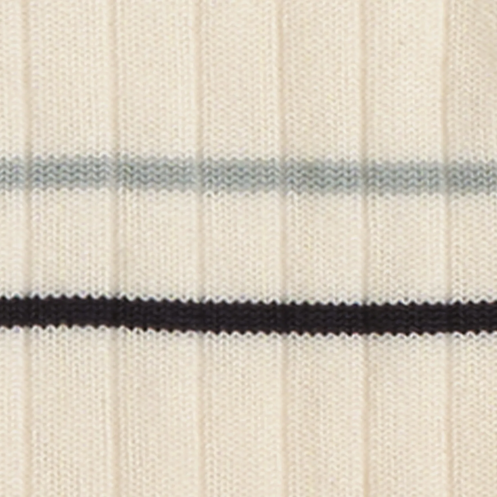 Online COS STRIPED RIBBED COTTON SOCKS Biały