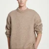 Hot COS SWETER OVERSIZE Z WEŁNĄ Z ALPAKI Beżowymelanż