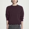 Sale COS SWETER Z CZYSTEGO KASZMIRU Burgundowy