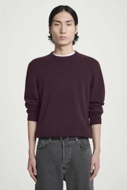 Sale COS SWETER Z CZYSTEGO KASZMIRU Burgundowy