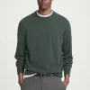 Hot COS SWETER Z CZYSTEGO KASZMIRU Ciemnozielony
