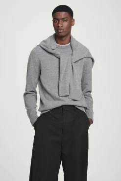 Discount COS SWETER Z CZYSTEGO KASZMIRU Szary
