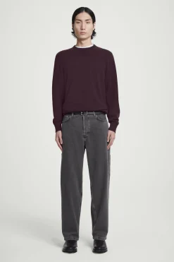 Sale COS SWETER Z CZYSTEGO KASZMIRU Burgundowy
