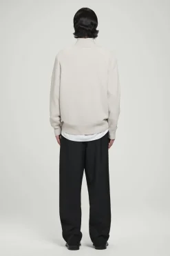 Discount COS SWETER Z CZYSTEGO KASZMIRU Z WYSOKIM KOŁNIERZEM Kośćsłoniowa