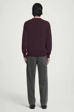 Sale COS SWETER Z CZYSTEGO KASZMIRU Burgundowy