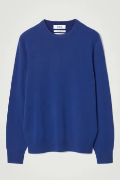 Discount COS SWETER Z CZYSTEGO KASZMIRU Kobaltowy