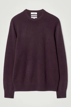 Sale COS SWETER Z CZYSTEGO KASZMIRU Burgundowy