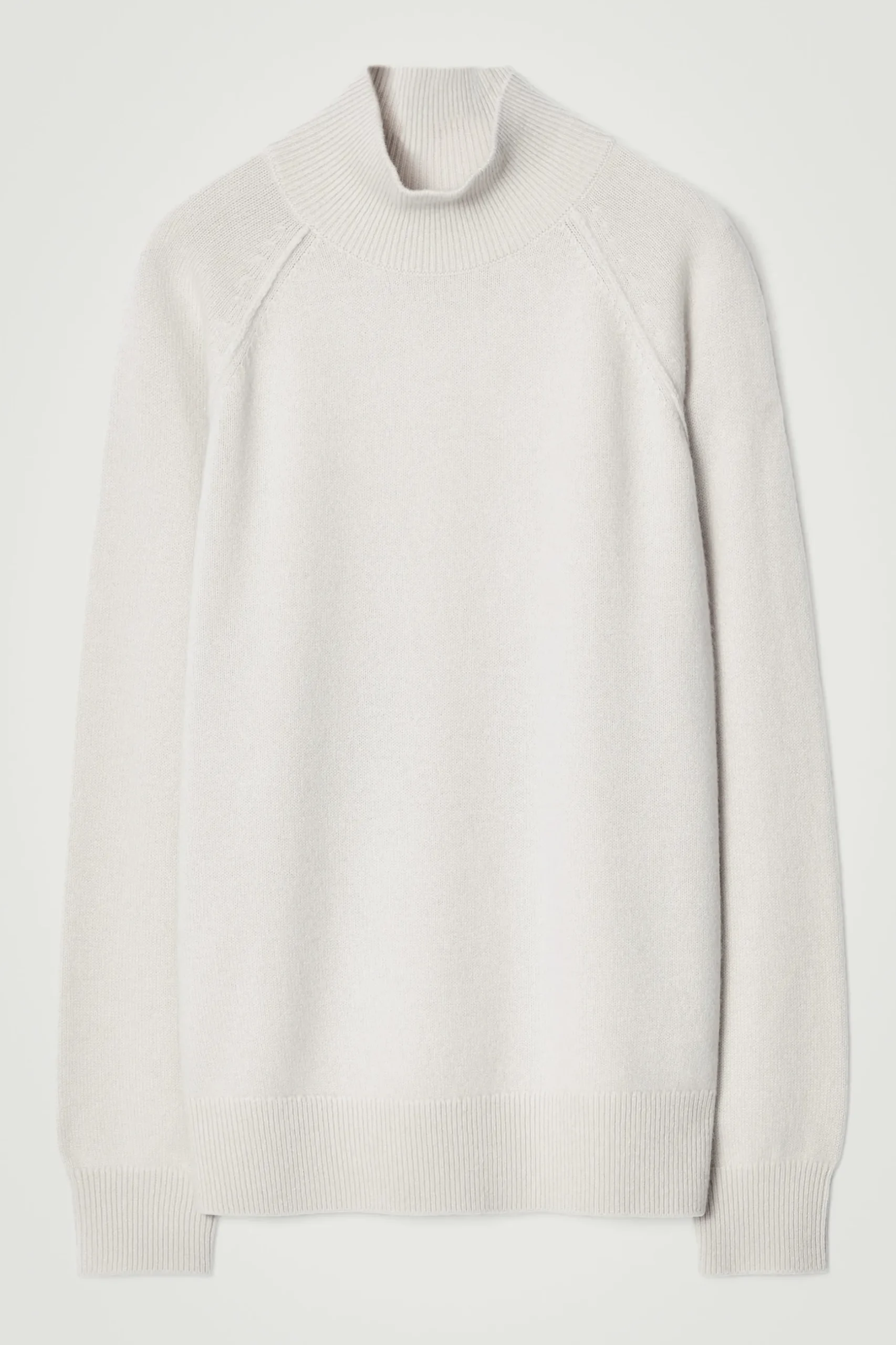 Discount COS SWETER Z CZYSTEGO KASZMIRU Z WYSOKIM KOŁNIERZEM Kośćsłoniowa