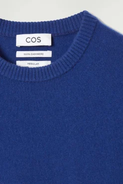 Discount COS SWETER Z CZYSTEGO KASZMIRU Kobaltowy