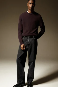 Sale COS SWETER Z CZYSTEGO KASZMIRU Burgundowy