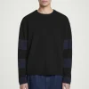Clearance COS SWETER Z DZIANINY Z WEŁNĄ MERYNOSOWĄ W PASKI