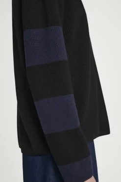 Clearance COS SWETER Z DZIANINY Z WEŁNĄ MERYNOSOWĄ W PASKI