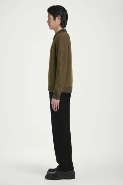 Discount COS SWETER Z DZIANINY Z WEŁNĄ MERINO I PRZĘDZĄ Z JAKA
