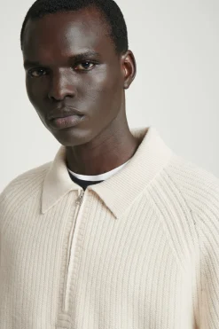 Sale COS SWETER Z DZIANINY Z WEŁNĄ MERINO I PRZĘDZĄ Z JAKA Złamanabiel