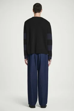 Clearance COS SWETER Z DZIANINY Z WEŁNĄ MERYNOSOWĄ W PASKI