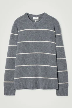 Clearance COS SWETER Z DZIANINY Z WEŁNĄ MERINO I PRZĘDZĄ Z JAKA