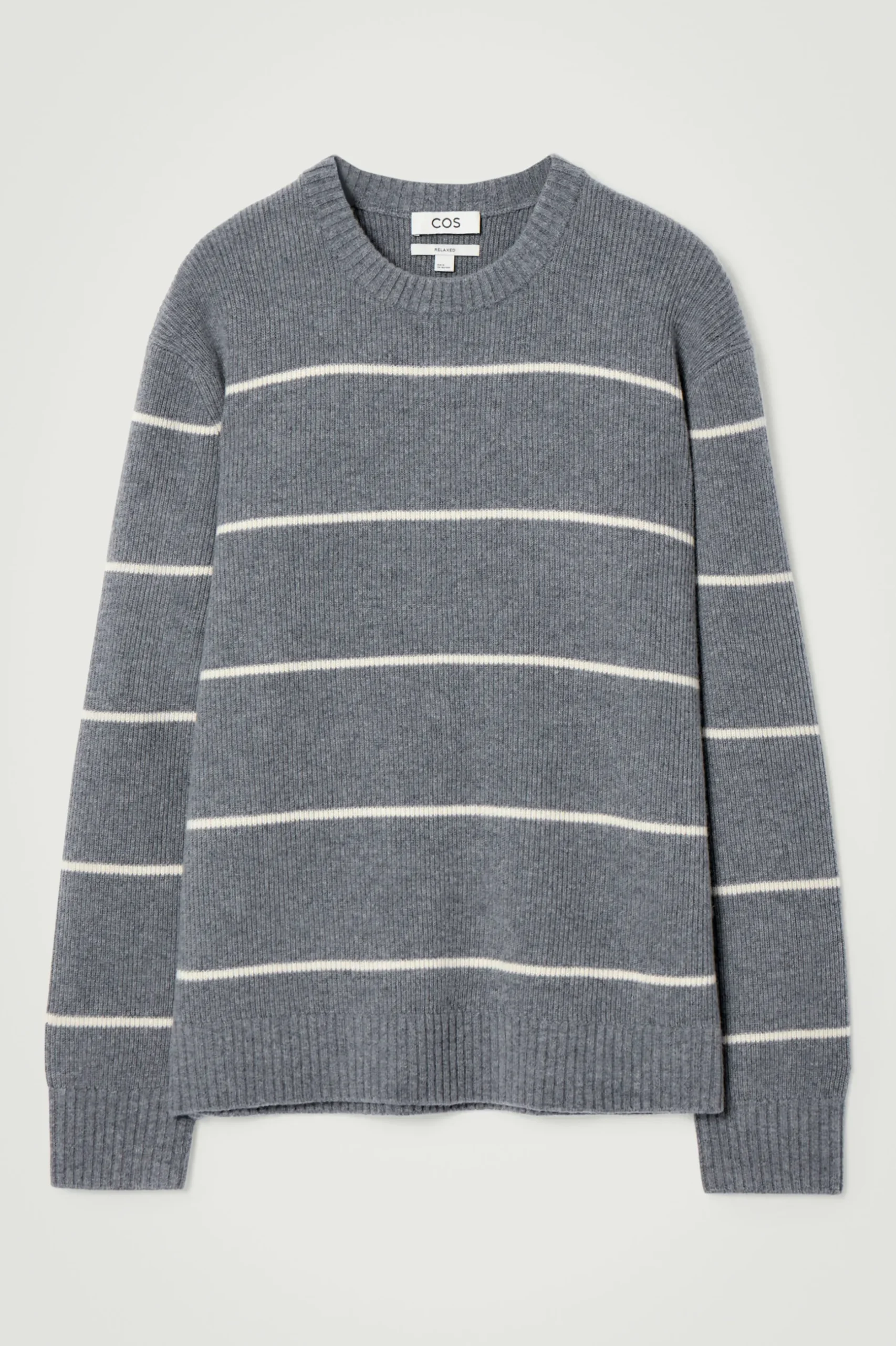 Clearance COS SWETER Z DZIANINY Z WEŁNĄ MERINO I PRZĘDZĄ Z JAKA