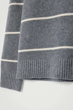 Clearance COS SWETER Z DZIANINY Z WEŁNĄ MERINO I PRZĘDZĄ Z JAKA