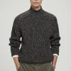 Clearance COS SWETER Z DZIANINY Z WEŁNĄ ZE SKRĘCANYMI WŁÓKNAMI Ciemnozielony