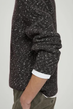 Clearance COS SWETER Z DZIANINY Z WEŁNĄ ZE SKRĘCANYMI WŁÓKNAMI Ciemnozielony