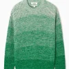 Best COS SWETER Z JEDWABIEM Z GRADIENTOWYM EFEKTEM Zielony