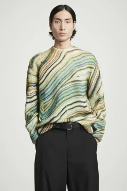 Outlet COS SWETER Z MIESZANKI Z WEŁNĄ Z ALPAKI Z NADRUKIEM Różnekolory