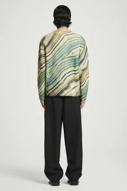 Outlet COS SWETER Z MIESZANKI Z WEŁNĄ Z ALPAKI Z NADRUKIEM Różnekolory