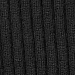 New COS SWETER Z MIESZANKI Z WEŁNĄ Z ŁATAMI Czarny