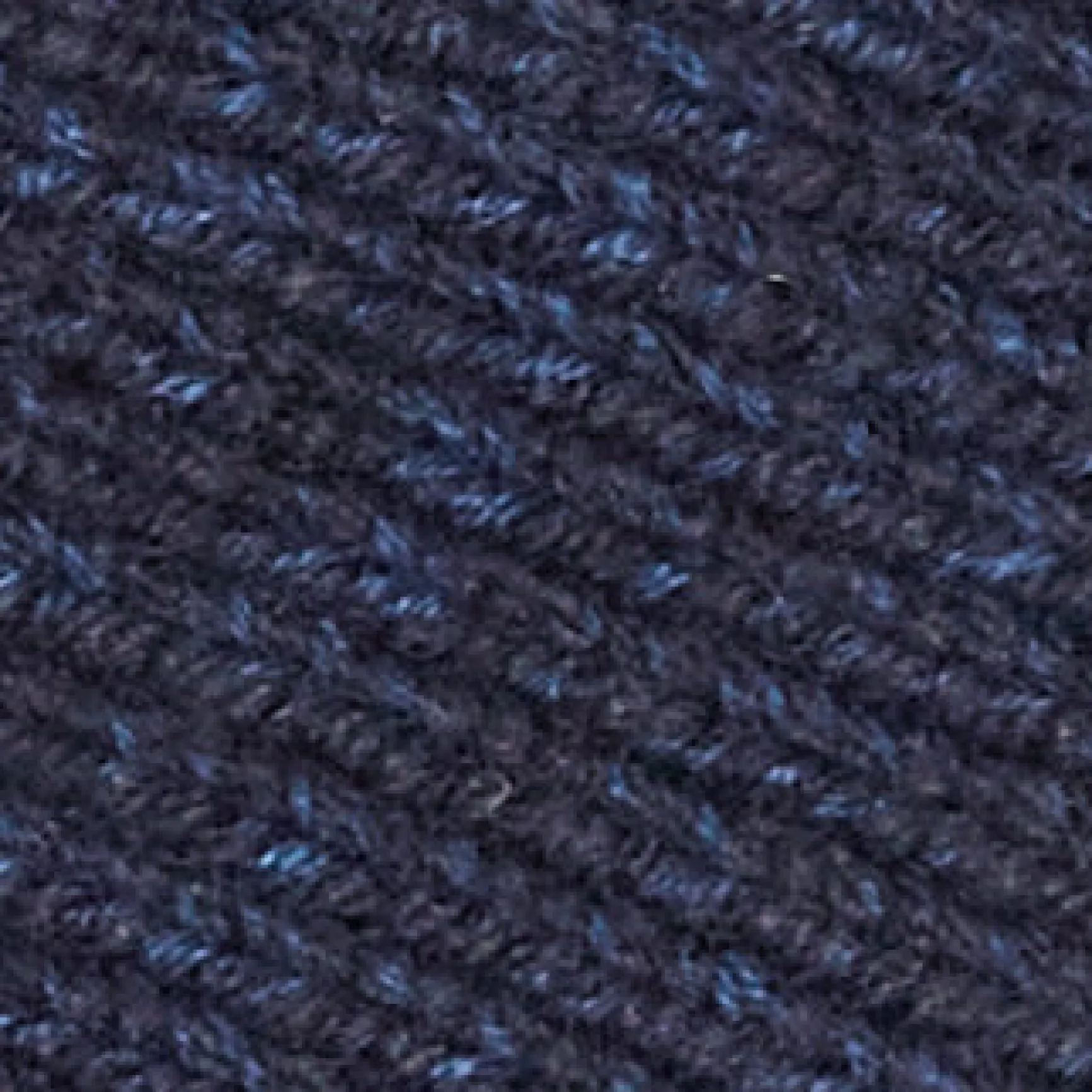 Best COS SWETER Z MIESZANKI ZE SKRĘCANEJ PRZĘDZY Z WEŁNĄ Granatowymelanż