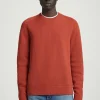Discount COS SWETER Z PRĄŻKOWANEJ DZIANINY Z WEŁNĄ MERYNOSOWĄ Pomarańczowy