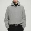 Online COS SWETER Z WEŁNĄ Z ALPAKI – OVERSIZED FIT Szary