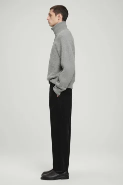 Online COS SWETER Z WEŁNĄ Z ALPAKI – OVERSIZED FIT Szary