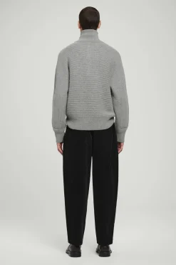Online COS SWETER Z WEŁNĄ Z ALPAKI – OVERSIZED FIT Szary