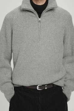 Online COS SWETER Z WEŁNĄ Z ALPAKI – OVERSIZED FIT Szary